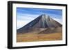 Chile, Atacama Desert, Altiplano, Antofagasta Region, El Loa Province. the Strato-Volcano Licanabur-Nigel Pavitt-Framed Photographic Print