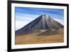Chile, Atacama Desert, Altiplano, Antofagasta Region, El Loa Province. the Strato-Volcano Licanabur-Nigel Pavitt-Framed Photographic Print