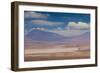 Chile, Atacama Desert, Desert Landscape with the Andes Mountains-Walter Bibikow-Framed Photographic Print