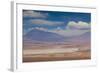 Chile, Atacama Desert, Desert Landscape with the Andes Mountains-Walter Bibikow-Framed Photographic Print