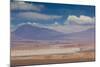 Chile, Atacama Desert, Desert Landscape with the Andes Mountains-Walter Bibikow-Mounted Photographic Print