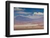 Chile, Atacama Desert, Desert Landscape with the Andes Mountains-Walter Bibikow-Framed Photographic Print