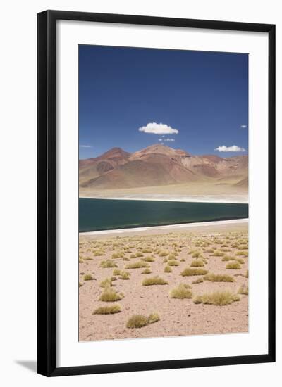 Chile, Atacama Desert, Laguna Miscanti, Desert Lake View-Walter Bibikow-Framed Photographic Print