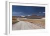 Chile, Atacama Desert, Laguna Miscanti, Desert Road-Walter Bibikow-Framed Photographic Print