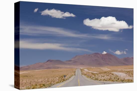 Chile, Atacama Desert, Ruta 27 Ch Highway-Walter Bibikow-Stretched Canvas