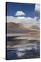 Chile, Atacama Desert, Salar De Aguas Calientes, Salt Pan and Lagoon-Walter Bibikow-Stretched Canvas