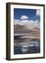 Chile, Atacama Desert, Salar De Aguas Calientes, Salt Pan and Lagoon-Walter Bibikow-Framed Photographic Print