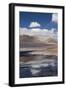 Chile, Atacama Desert, Salar De Aguas Calientes, Salt Pan and Lagoon-Walter Bibikow-Framed Photographic Print