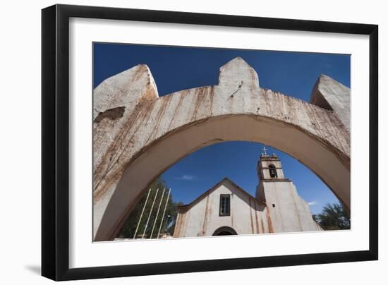 Chile, Atacama Desert, San Pedro De Atacama, Iglesia San Pedro Church-Walter Bibikow-Framed Photographic Print