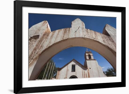 Chile, Atacama Desert, San Pedro De Atacama, Iglesia San Pedro Church-Walter Bibikow-Framed Photographic Print