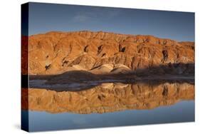 Chile, Atacama Desert, San Pedro De Atacama, Red Rock Reflection-Walter Bibikow-Stretched Canvas