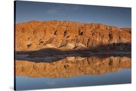 Chile, Atacama Desert, San Pedro De Atacama, Red Rock Reflection-Walter Bibikow-Stretched Canvas