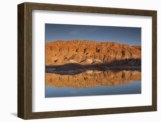 Chile, Atacama Desert, San Pedro De Atacama, Red Rock Reflection-Walter Bibikow-Framed Photographic Print