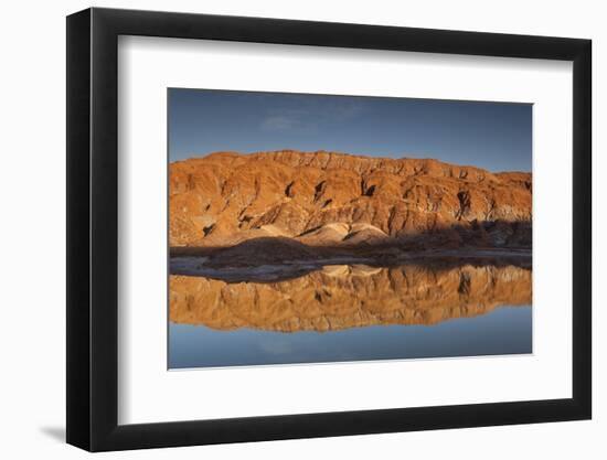 Chile, Atacama Desert, San Pedro De Atacama, Red Rock Reflection-Walter Bibikow-Framed Photographic Print