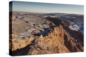 Chile, Atacama Desert, San Pedro De Atacama, Valle De La Luna, Sunset-Walter Bibikow-Stretched Canvas