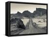 Chile, Atacama Desert, San Pedro De Atacama, Valle De la Luna, Valley Road-Walter Bibikow-Framed Stretched Canvas