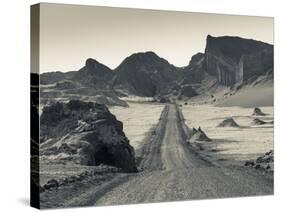 Chile, Atacama Desert, San Pedro De Atacama, Valle De la Luna, Valley Road-Walter Bibikow-Stretched Canvas