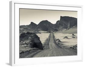 Chile, Atacama Desert, San Pedro De Atacama, Valle De la Luna, Valley Road-Walter Bibikow-Framed Photographic Print