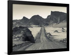 Chile, Atacama Desert, San Pedro De Atacama, Valle De la Luna, Valley Road-Walter Bibikow-Framed Photographic Print