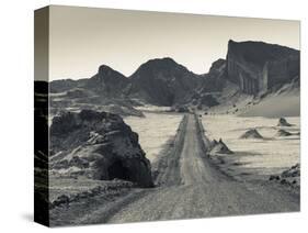 Chile, Atacama Desert, San Pedro De Atacama, Valle De la Luna, Valley Road-Walter Bibikow-Stretched Canvas