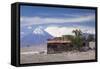 Chile, Atacama Desert, Socaire, View Towards Volcan Chacabuco Volcano-Walter Bibikow-Framed Stretched Canvas