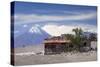 Chile, Atacama Desert, Socaire, View Towards Volcan Chacabuco Volcano-Walter Bibikow-Stretched Canvas