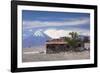 Chile, Atacama Desert, Socaire, View Towards Volcan Chacabuco Volcano-Walter Bibikow-Framed Photographic Print