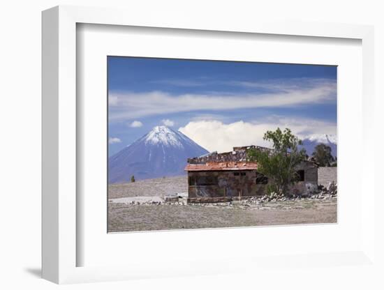 Chile, Atacama Desert, Socaire, View Towards Volcan Chacabuco Volcano-Walter Bibikow-Framed Photographic Print