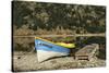 Chile, Aysen, Bertrand, baker River. Fishing boat on the shore of Lago Bertrand.-Fredrik Norrsell-Stretched Canvas