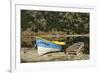 Chile, Aysen, Bertrand, baker River. Fishing boat on the shore of Lago Bertrand.-Fredrik Norrsell-Framed Premium Photographic Print