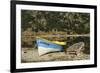 Chile, Aysen, Bertrand, baker River. Fishing boat on the shore of Lago Bertrand.-Fredrik Norrsell-Framed Premium Photographic Print