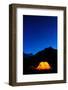 Chile, Aysen. Campsite under the southern night sky.-Fredrik Norrsell-Framed Photographic Print