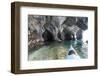 Chile, Aysen, Puerto Rio Tranquilo, Marble Chapel Natural Sanctuary. Kayaker.-Fredrik Norrsell-Framed Photographic Print