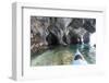 Chile, Aysen, Puerto Rio Tranquilo, Marble Chapel Natural Sanctuary. Kayaker.-Fredrik Norrsell-Framed Photographic Print