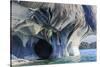 Chile, Aysen, Puerto Rio Tranquilo, Marble Chapel Natural Sanctuary. Limestone formations.-Fredrik Norrsell-Stretched Canvas