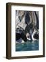 Chile, Aysen, Puerto Rio Tranquilo, Marble Chapel Natural Sanctuary. Limestone formations.-Fredrik Norrsell-Framed Photographic Print