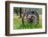 Chile, Aysen, Rio Baker. Old wooden wagon wheels.-Fredrik Norrsell-Framed Photographic Print