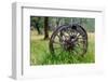 Chile, Aysen, Rio Baker. Old wooden wagon wheels.-Fredrik Norrsell-Framed Photographic Print