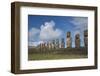 Chile, Easter Island, Hanga Nui. Rapa Nui, Ahu Tongariki. Moi Statues-Cindy Miller Hopkins-Framed Photographic Print