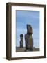 Chile, Easter Island, Hanga Roa. Ahu Tahai, Standing Moai Statue-Cindy Miller Hopkins-Framed Photographic Print