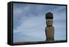 Chile, Easter Island, Hanga Roa. Ahu Tahai, Standing Moai Statue-Cindy Miller Hopkins-Framed Stretched Canvas