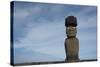 Chile, Easter Island, Hanga Roa. Ahu Tahai, Standing Moai Statue-Cindy Miller Hopkins-Stretched Canvas