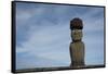 Chile, Easter Island, Hanga Roa. Ahu Tahai, Standing Moai Statue-Cindy Miller Hopkins-Framed Stretched Canvas