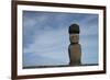 Chile, Easter Island, Hanga Roa. Ahu Tahai, Standing Moai Statue-Cindy Miller Hopkins-Framed Photographic Print