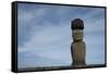 Chile, Easter Island, Hanga Roa. Ahu Tahai, Standing Moai Statue-Cindy Miller Hopkins-Framed Stretched Canvas