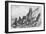 Chile, Easter Island, Moais at Rano Raraku, Journal of French Corvette La Flore-null-Framed Giclee Print