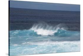 Chile, Easter Island. Pacific Ocean Views of Crashing Waves-Cindy Miller Hopkins-Stretched Canvas