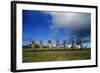 Chile, Easter Island, Rapa-Nui National Park, Ahu Akivi, Anthropomorphic 'Moai' Monoliths-null-Framed Giclee Print