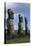 Chile, Easter Island, Rapa-Nui National Park, Ahu Akivi, Anthropomorphic 'Moai' Monoliths-null-Stretched Canvas