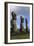 Chile, Easter Island, Rapa-Nui National Park, Ahu Akivi, Anthropomorphic 'Moai' Monoliths-null-Framed Giclee Print